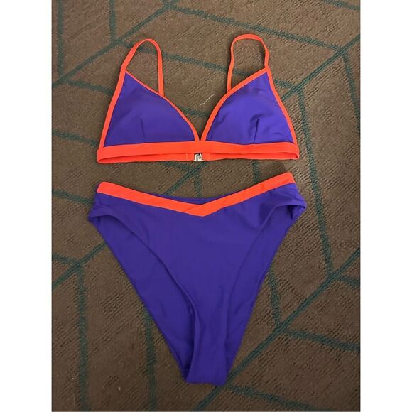 NEW SUUKSESS Triangle High Cut Bikini Set M 8/10 - Picture 3 of 8